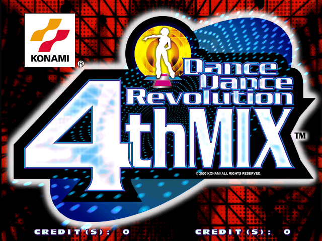 Dance Dance Revolution 4th Mix (G*A33 VER. AAA) Title Screen