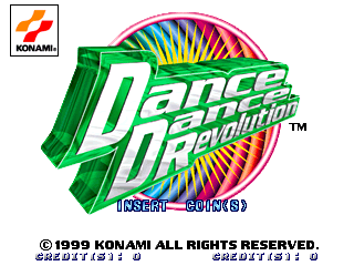 Dance Dance Revolution (GN845 VER. AAA) Title Screen