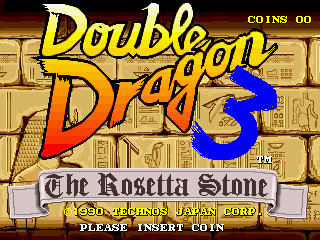 Double Dragon 3 - The Rosetta Stone (US) Title Screen