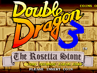 Double Dragon 3 - The Rosetta Stone (bootleg) Title Screen