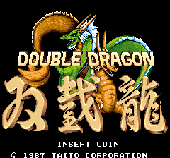 Double Dragon (US set 2) Title Screen