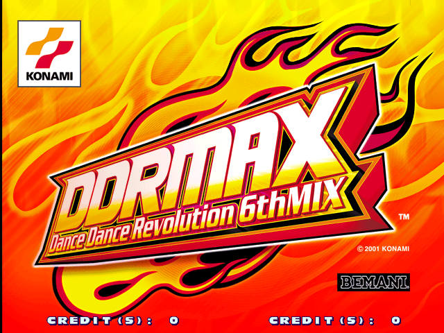 DDR Max - Dance Dance Revolution 6th Mix (G*B19 VER. JAA) Title Screen