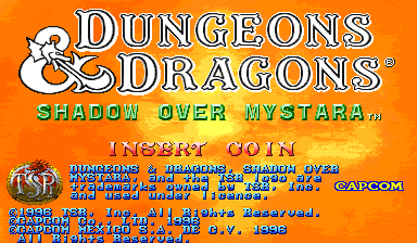 Dungeons & Dragons: Shadow over Mystara (Hispanic 960223) Title Screen