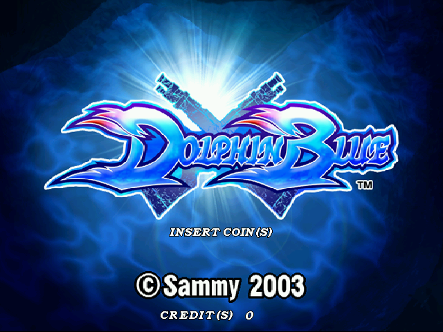 Dolphin Blue Title Screen
