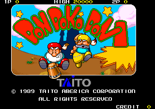 Don Doko Don (US) Title Screen
