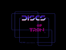 Discs of Tron (Upright) Title Screen