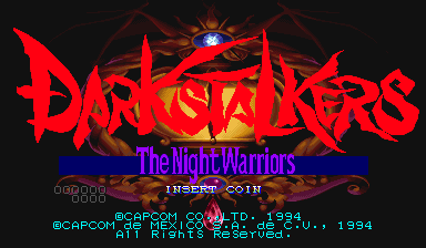 Darkstalkers: The Night Warriors (Hispanic 940818) Title Screen
