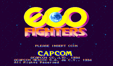 Eco Fighters (Hispanic 931203) Title Screen