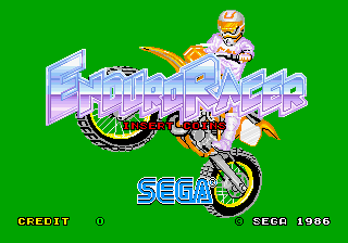 Enduro Racer (YM2151) (FD1089B 317-0013A) Title Screen