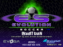 Evolution Soccer Title Screen