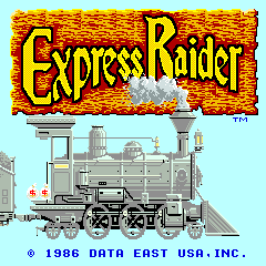 Express Raider (World, Rev 4) Title Screen