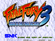 Fatal Fury 3 - Road to the Final Victory / Garou Densetsu 3 - Haruka-naru Tatakai (NGM-069 ~ NGH-069) Title Screen