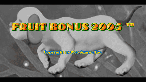 Fruit Bonus 2005 (Version 1.5SH, set 2) Title Screen