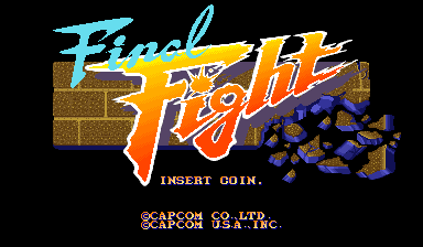 Final Fight (USA 900424) Title Screen