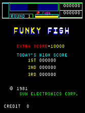 Funky Fish Title Screen