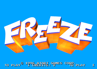 Freeze (Atari) (prototype, English voice, 96/10/25) Title Screen