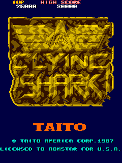 Flying Shark (bootleg with 8741) Title Screen