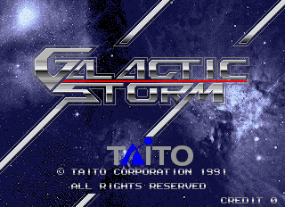 Galactic Storm (Japan) Title Screen