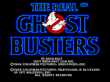 The Real Ghostbusters (US 2 Players, revision 2) Title Screen