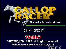 Gallop Racer (English Ver 10.17.K) Title Screen