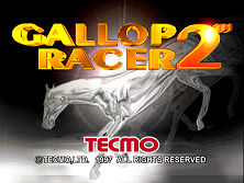 Gallop Racer 2 (Export) Title Screen