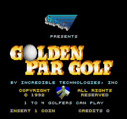 Golden Par Golf (Joystick, V1.1) Title Screen
