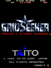 Grid Seeker: Project Storm Hammer (Ver 1.3O) Title Screen
