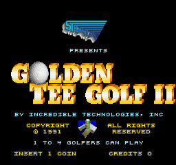 Golden Tee Golf II (Joystick, V1.0) Title Screen