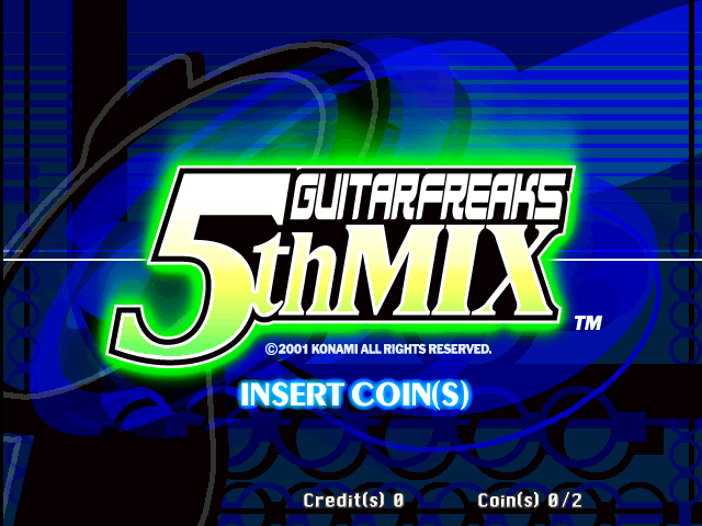 Guitar Freaks 5th Mix (G*A26 VER. JAA) Title Screen