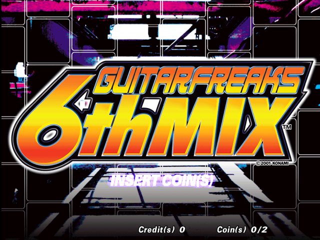 Guitar Freaks 6th Mix (G*B06 VER. JAA) Title Screen