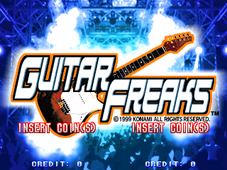 Guitar Freaks (GQ886 VER. EAC) Title Screen