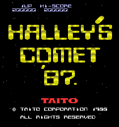 Halley's Comet '87 Title Screen