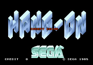 Hang-On Title Screen
