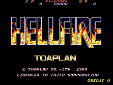 Hellfire (2P set) Title Screen