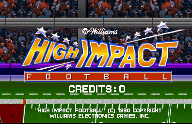 High Impact Football (rev LA2 12/26/90) Title Screen