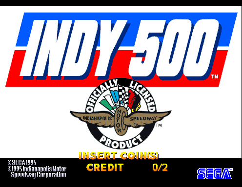 INDY 500 Twin (Revision A) Title Screen