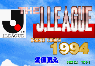 The J.League 1994 (Japan, Rev A) Title Screen