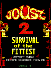 Joust 2 - Survival of the Fittest (revision 2) Title Screen