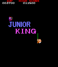 Junior King (bootleg of Donkey Kong Jr.) Title Screen