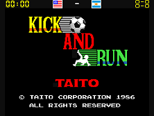 Kick and Run (World) Title Screen