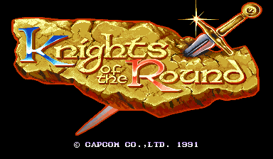 Knights of the Round (World 911127) Title Screen