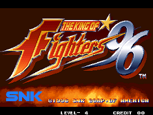 The King of Fighters '96 (Set 1) Title Screen