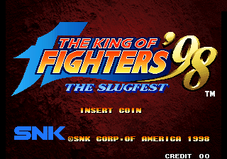 The King of Fighters '98 - The Slugfest / King of Fighters '98 - Dream Match Never Ends (Korean board, set 2) Title Screen