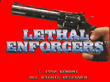 Lethal Enforcers (ver UAE, 11/19/92 15:04) Title Screen