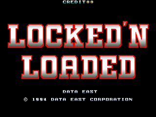 Locked 'n Loaded (US, Dragon Gun conversion) Title Screen
