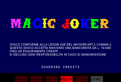 Magic Joker (v1.25.10.2000) Title Screen