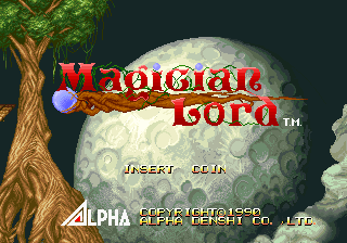 Magician Lord (NGH-005) Title Screen