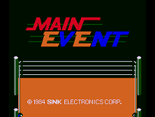Main Event (1984) Title Screen