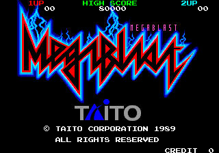 Mega Blast (Japan) Title Screen