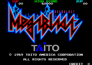 Mega Blast (US) Title Screen
